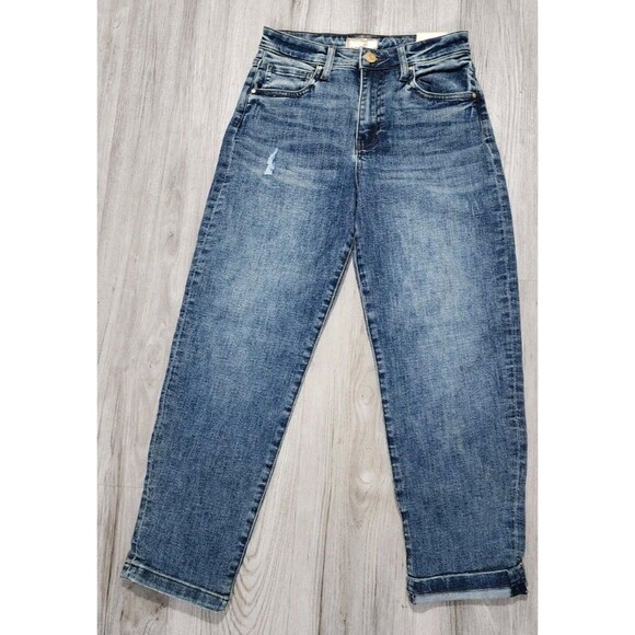Kut from the Kloth Denim - Nwt KUT FROM THE KLOTH Sienna Baggy Boyfriend Crop Jeans In Passion NEW Size 0